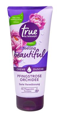 tru by tetesept: feeling beautiful Cremedusche Pfingstrose/Orchidee 200 ml