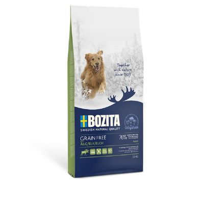 Bozita Grain Free Elch 12 kg | Hundetrockenfutter aus Schweden getreidefrei mit