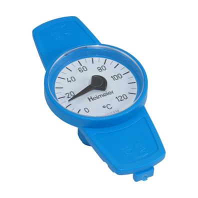 Heimeier Thermometer für Globo Kugelhahn DN 10 bis DN 32, Farbe "blau"