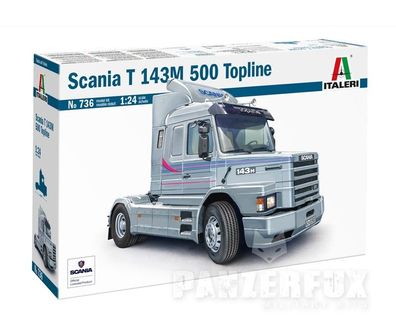 Italeri Scania T 143 M500 Top Line 510000736 Maßstab 1:24 Nr. 736 Bausatz