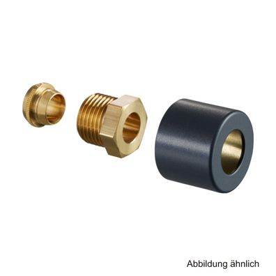 Oventrop Klemmringverschraubungs-Set für Baureihe E, 1/2"x15mm, anthrazit