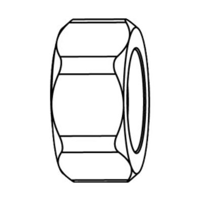 Heimeier Verschraubungsmutter, ernickelt DN 20 (3/4"), 012103011