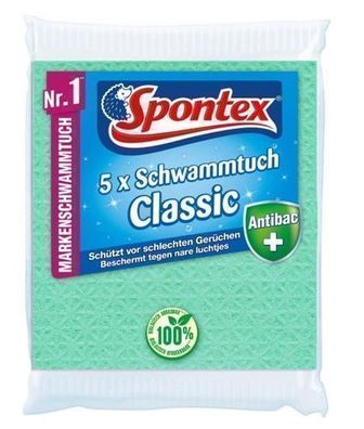 Spontex Gitterschwamm Reinigungstuch, 5 Stück