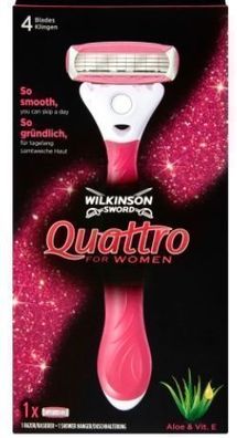 Wilkinson Quattro für Frauen, Hochwertiger Rasierapparat