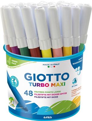 Giotto Turbo Maxi Fasermaler, 48 Stück