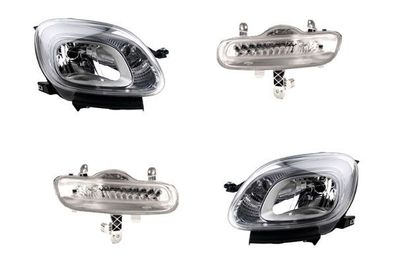 Scheinwerfer passend für Fiat Panda 312 02/12-11/20 H4 Satz Links Rechts Blinker