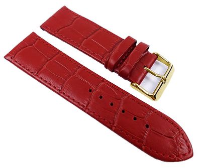 Minott Big Fashion - Louis. Prägung Ersatzband Kalbsleder Band Rot 21931G