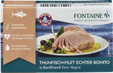 Fontaine 6x Echter Bonito in Bio-Olivenöl 120g