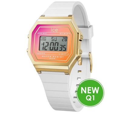 Uhr - ICE digital retro - White sunkissed