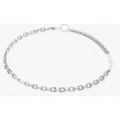 Collier - Edelstahl - Halskette Trinity silber