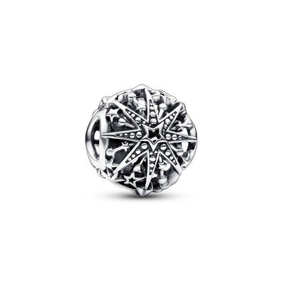 Bead - Silber - Charm Himmlische Schneeflocke