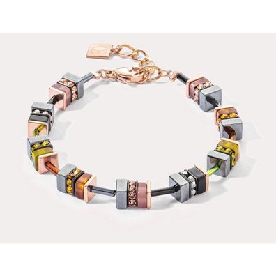 Armband - Edelstahl - Elemente roségold-farbig