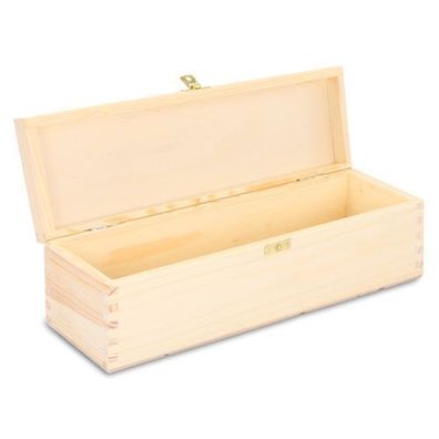 Weinbox Geschenk-box holz Holzbox mit Deckel Box fér 1 Flasche Wein ? Holzschatulle H