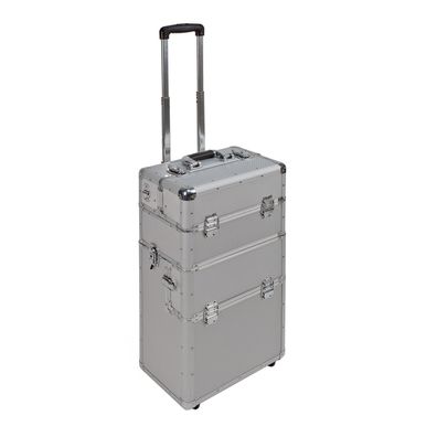 Alu Werkzeugtrolley 39x26x72 cm Werkzeugkoffer Trolley Werkzeug Alutrolley 3in1