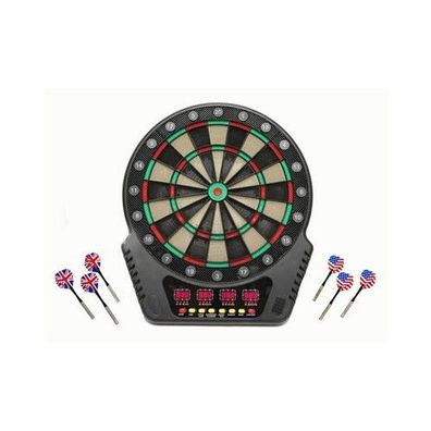 Elektro Dartspiel mit 4 LED Displays Dartscheibe Dart Elektrodart Dartboard