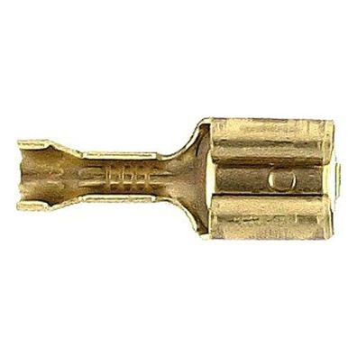 Flachsteckhülse Unisolierter Quetschverb Querschnitt: 0,5 - 1,0 mm&sup2; Steckerm