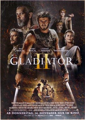 Gladiator II - Original Kinoplakat A1 - Hauptmotiv - Paul Mescal - Filmposter