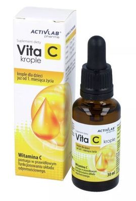 Activlab Vitamin C Tropfen L Ascorbinsäure Immunsystem Erwachsene Kinder 30ml