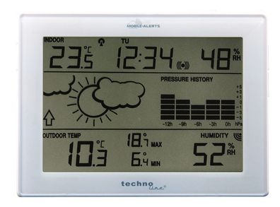 Technoline MA 10410 Wetterstation mit Anbindung zum MOBILE ALERTS System, B-Ware