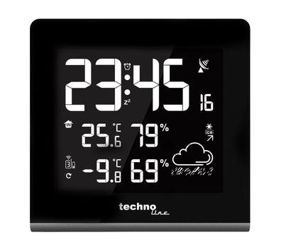 Technoline WS 9065 Moderne Wetterstation mit Farbdisplay, Farbwechsel