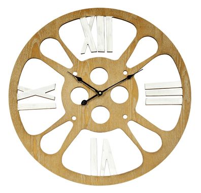 Technoline große, analoge Wanduhr WT1612, technoline, quarz, Holz, Ø 58 cm