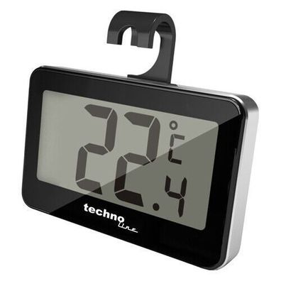 Technoline Kühlschrankthermometer WS 7012, schwarz-silber, B-Ware