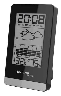 Technoline Wetterstation WS9125 mit Innentemperatur, Innenluftfeuchtigkeit