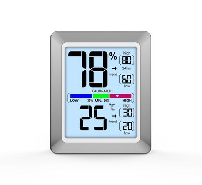 Technoline WS9460 moderne Front, farbige Anzeige, Touchsensor für Beleuchtung