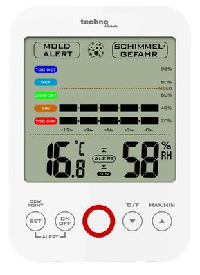 Temperaturstation WS 9422 mit Innentemperatur- und Innenluftfeuchteanzeige