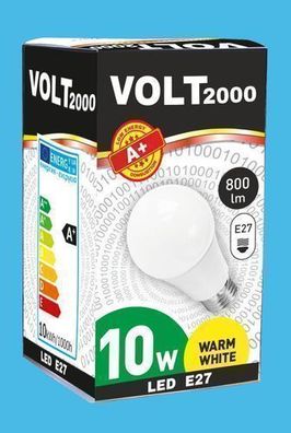 Volt LED E27 10W, Energiesparende Glühbirne