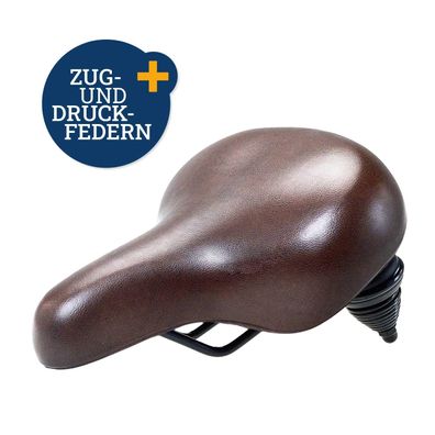 Filmer Premium 49206 Fahrradsattel Memoryschaum + Zug- und Druck-Federn inkl