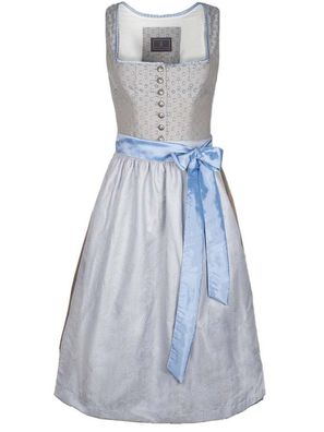 Dirndl Beata 70er Länge eisblau Trachten Deiser