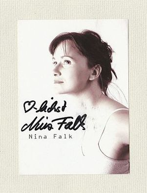 Nina Falk ( deutsche Sängerin) - persönlich signiert