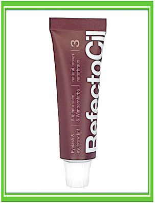 RefectoCil Augenbrauenfarbe Wimpernfarbe - Nr. 3 Naturbraun 15ml |€300, /L