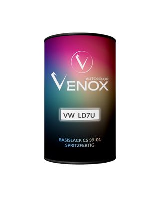 Venox Autocolor Basislack für VW LD7U Offroad GREY MET. 1L Spritzfertig Autolack