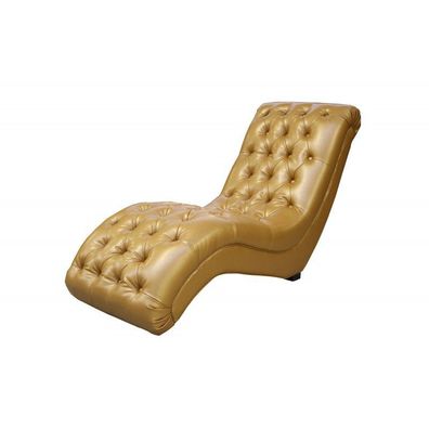 Chesterfield Liege Design Chaiselounge Club Chaise Polster Leder Couch Sofa Neu