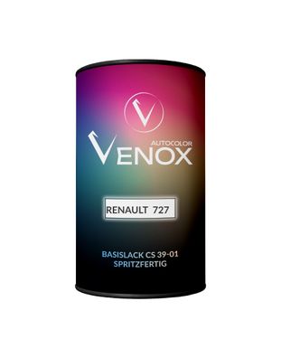 Venox Autocolor Basislack für Renault 727 ROUGE VIF 1L Spritzfertig Autolack