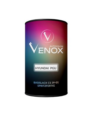 Venox Autocolor Basislack für Hyundai PGU Crystal WHITE 1L Spritzfertig Autolack