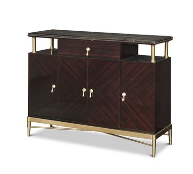 Hochglanz Kommode Kommoden Schrank Holz Anrichte Konsole Konsolen Möbel 130Cm