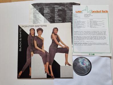 Pointer Sisters - Black & White Vinyl LP Germany WITH PROMO FACTS