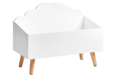 ZELLER Present Kinder-Aufbewahrungstruhe Wolke MDF 58x28x45cm weiß