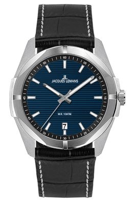 Jacques Lemans Herrenuhr Melbourne 10 Bar Wasserdicht 1-2176C