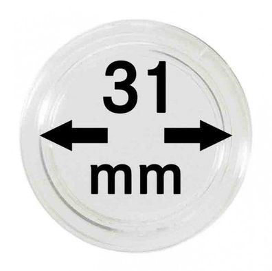 Mü?nzenkapseln Lindner ?31 mm 10er Pack