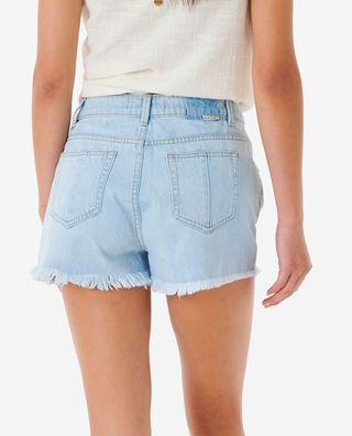 RIP CURL Women Short Amy High Waist light blue - Größe: 34