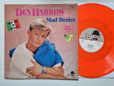 Den Harrow - Mad Desire 12'' Vinyl Maxi Germany ORANGE VINYL