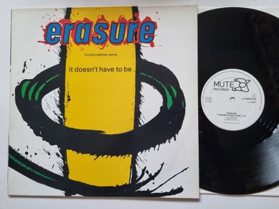 Erasure - It Doesn't Have To Be (Limited Edition Remix) 12'' Vinyl Maxi UK