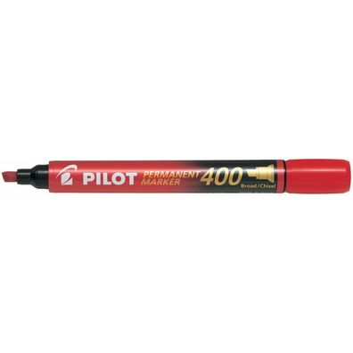 Permanentmarker 400 Pilot ca 4mm rot Keilspitze