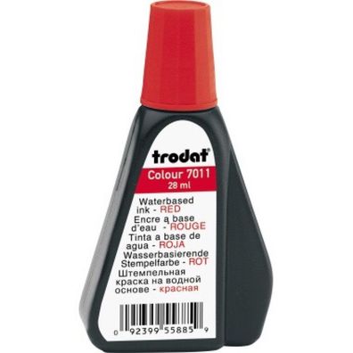 trodat Stempelfarbe 517011021 28ml rot Handstempelkissen rot 28ml