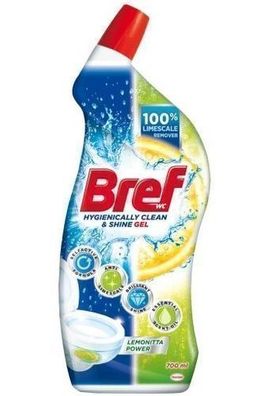 Bref WC Reinigungsgel Zitrone 700ml - Strahlende Sauberkeit