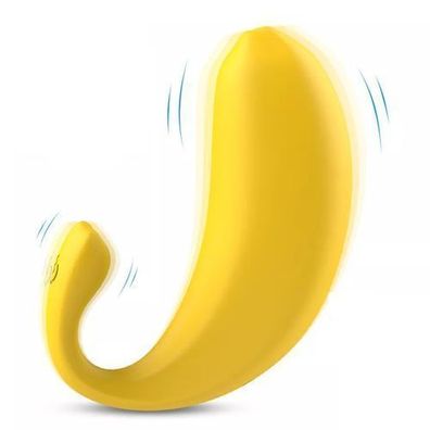 Banana-RTC Ferngesteuerter Eiervibrator 9 Modi Gelb